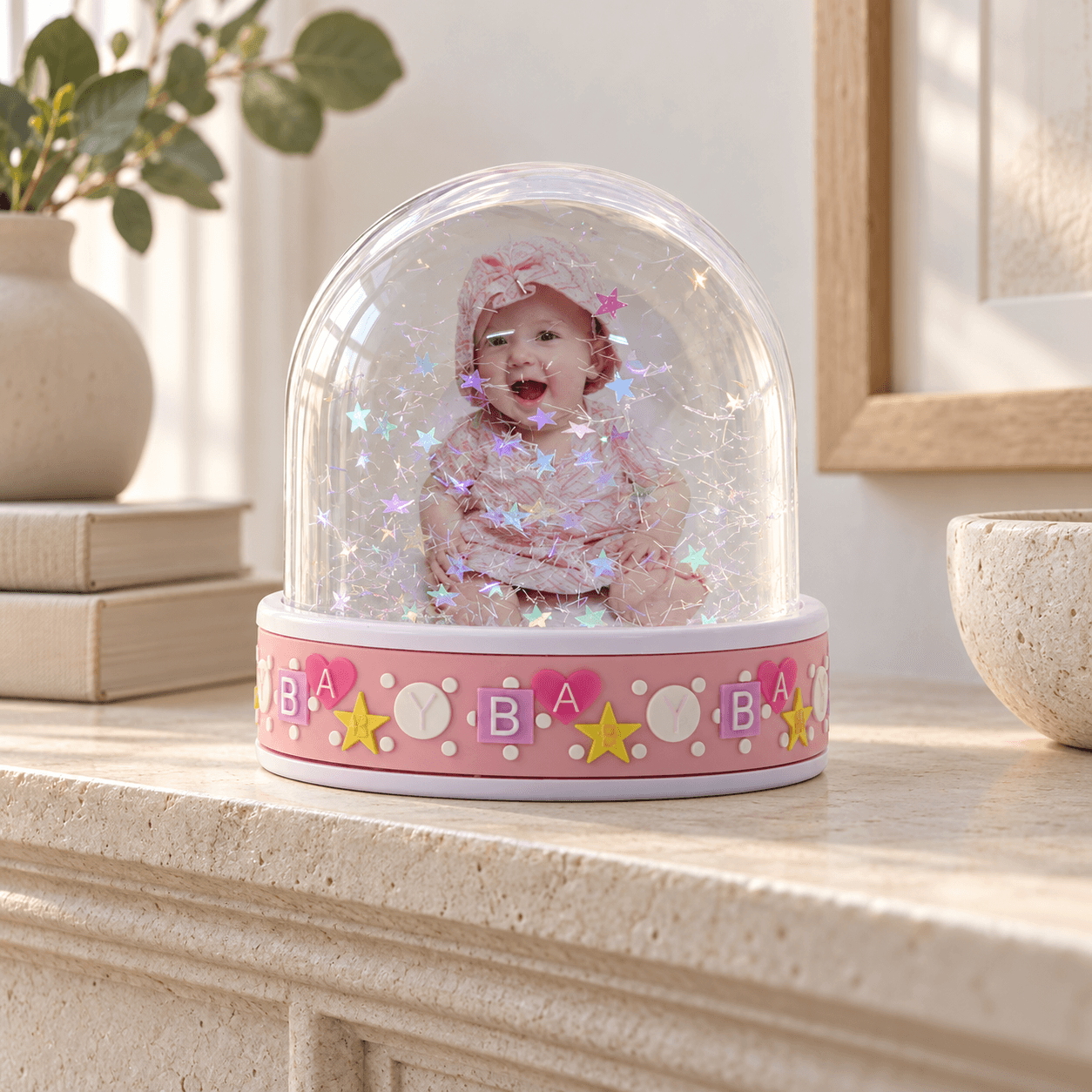 Snow Dome Baby Pink